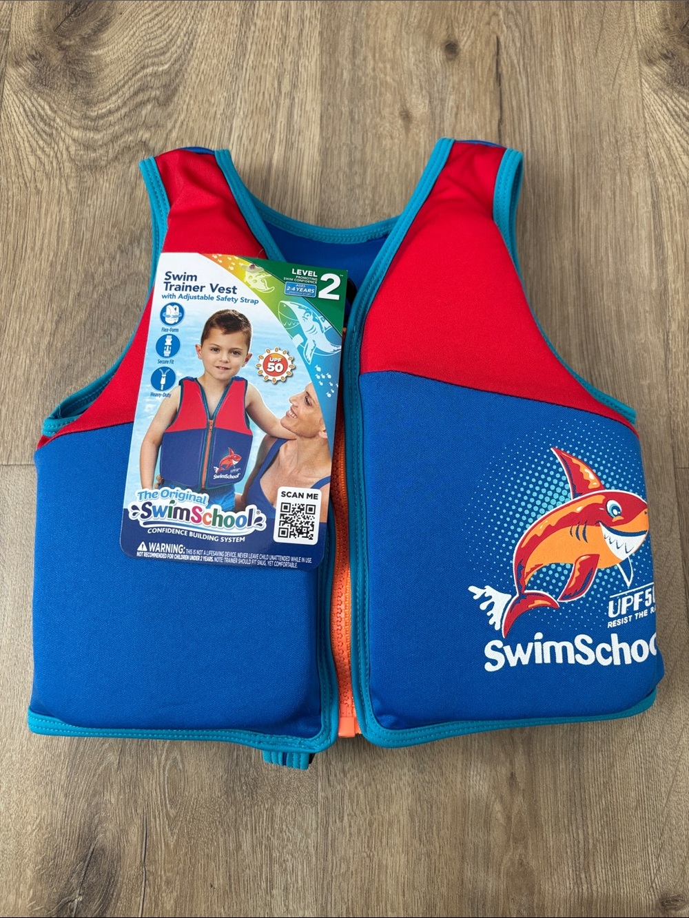 SwimSchools Kids Swim Trainer Vest Level 2: 2-4 years old
